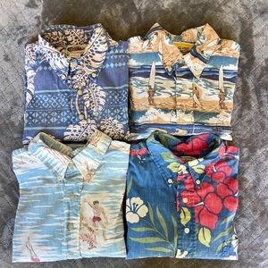 Lot of 4 Men’s Reyn Spooner Aloha shirts size L